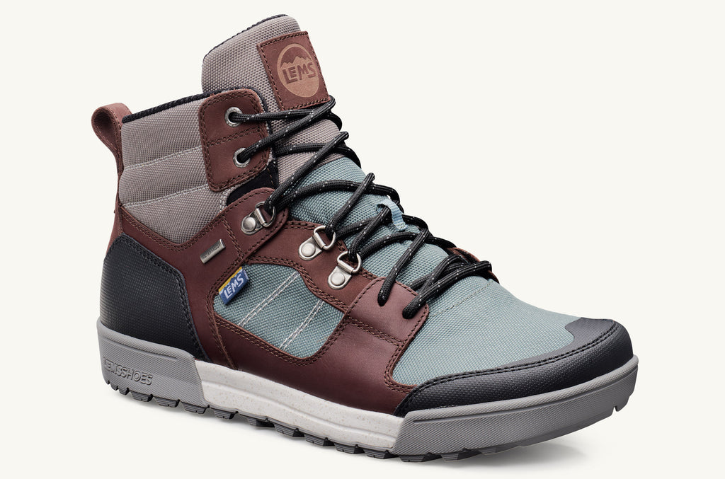 Men's Lems Boots Waterproof Outlander Blue Red Black | CBD8785LY