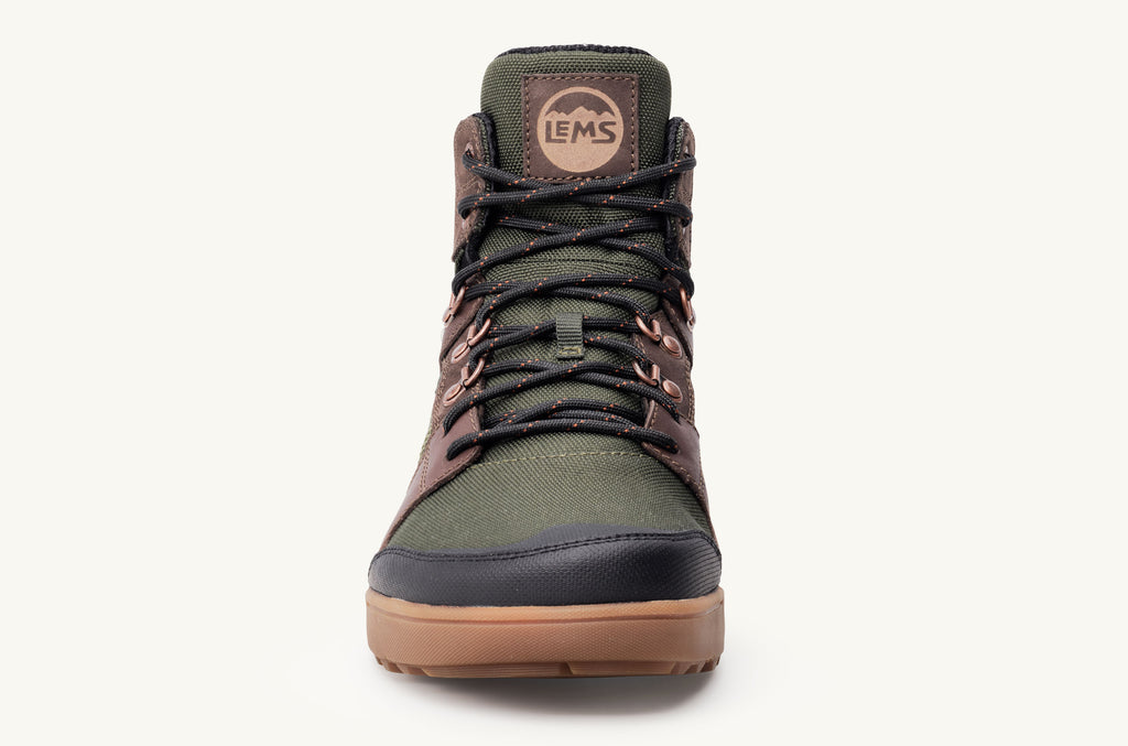 Men's Lems Boots Waterproof Outlander Olive Brown | CHT2840DD