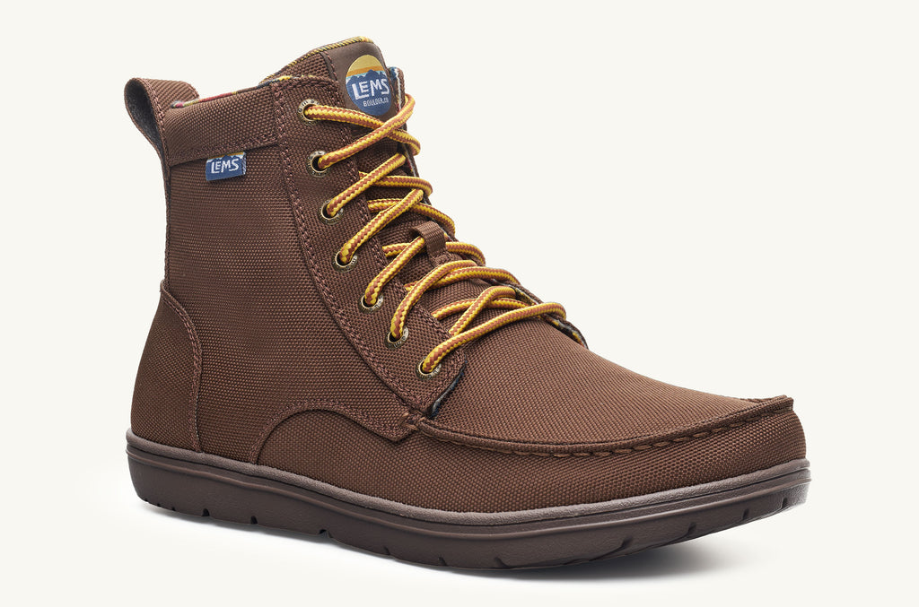 Men's Lems Nylon Boots Boulder Dark Brown | YEC1017TC