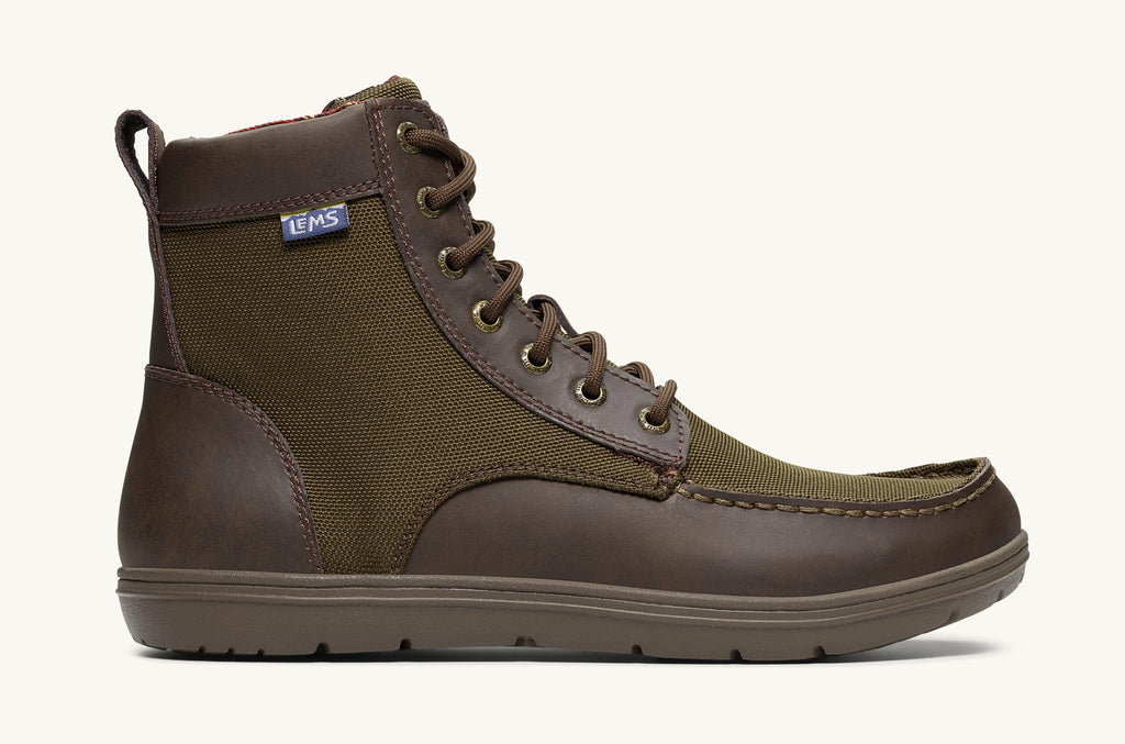 Men's Lems Nylon Boots Boulder Olive | RZI5345ZM