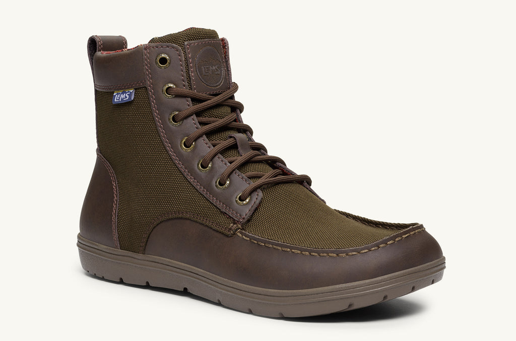 Men's Lems Nylon Boots Boulder Olive | RZI5345ZM