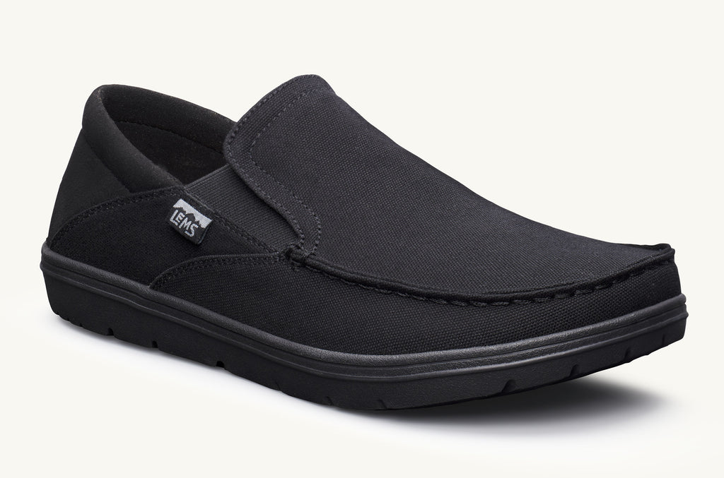 Men's Lems Slip On Shoes Drifter Black | WNZ1496EJ