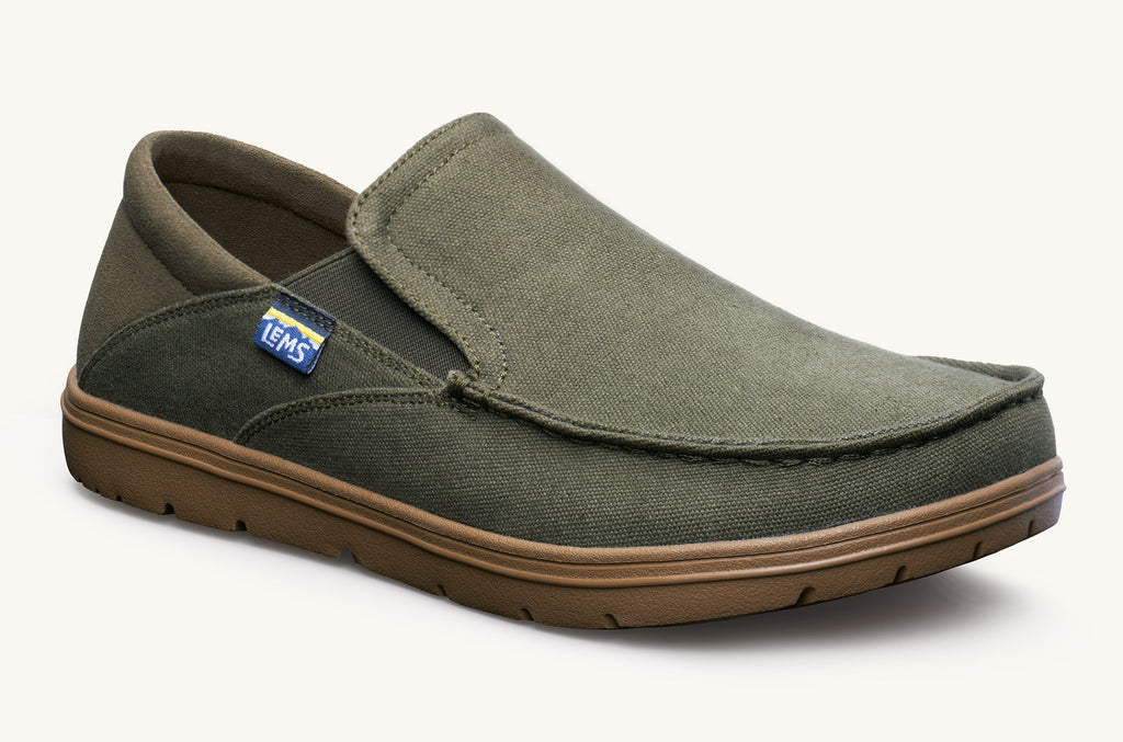 Men's Lems Slip On Shoes Drifter Olive | QLA6015UU