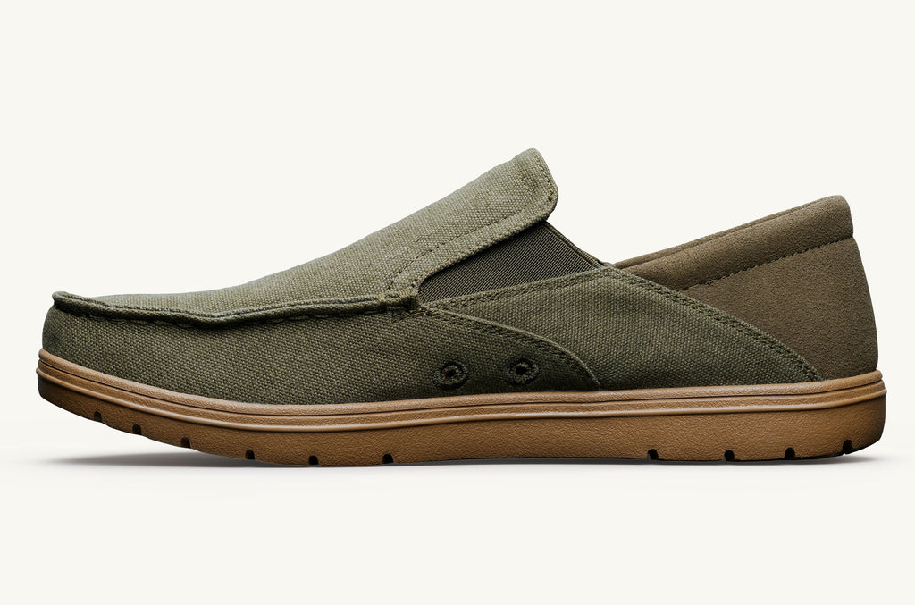 Men's Lems Slip On Shoes Drifter Olive | QLA6015UU