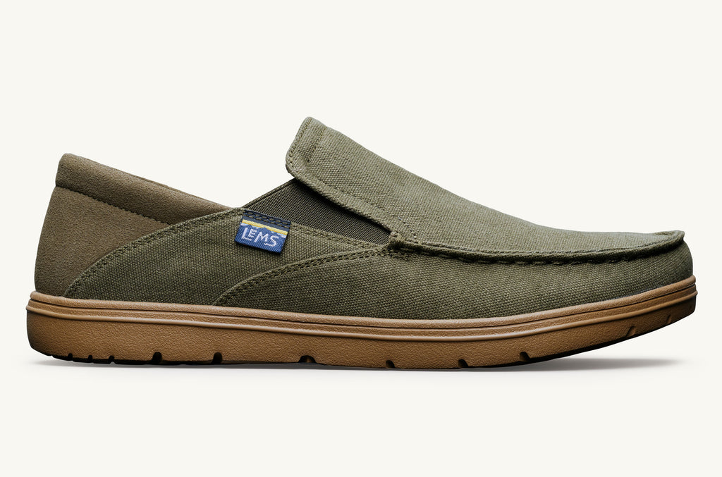 Men's Lems Slip On Shoes Drifter Olive | QLA6015UU