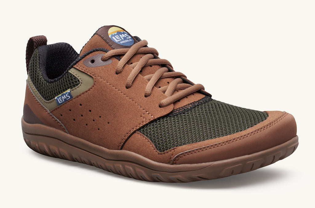 Men's Lems Sneakers Primal Zen Brown Green | DEE5177KV