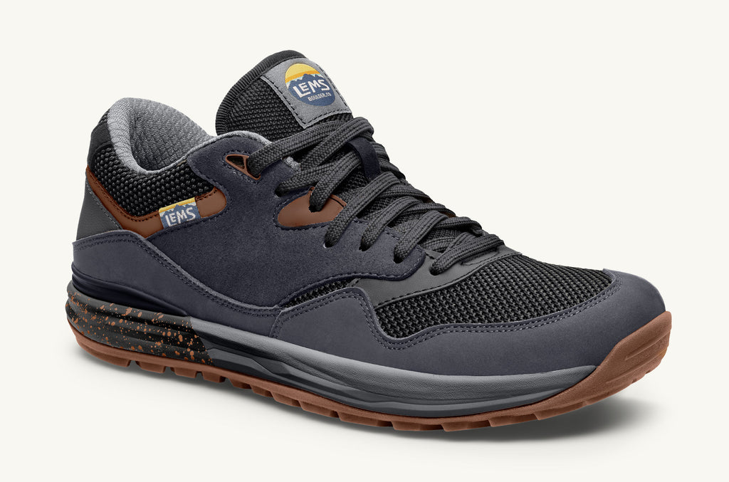 Men's Lems Sneakers Trailhead Dark Blue Black | LPC1783UD