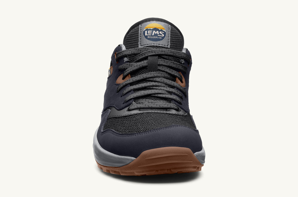 Men's Lems Sneakers Trailhead Dark Blue Black | LPC1783UD