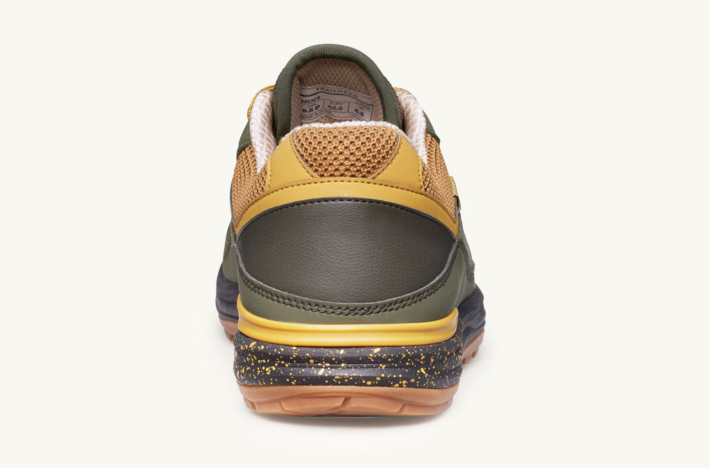 Men's Lems Sneakers Trailhead Olive Yellow | FXH7362SK