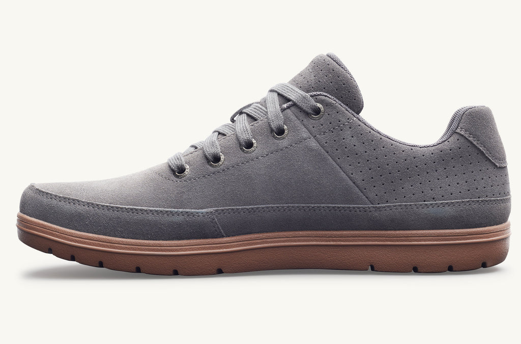 Men's Lems Suede Shoes Chillum Grey | DRD1573XG