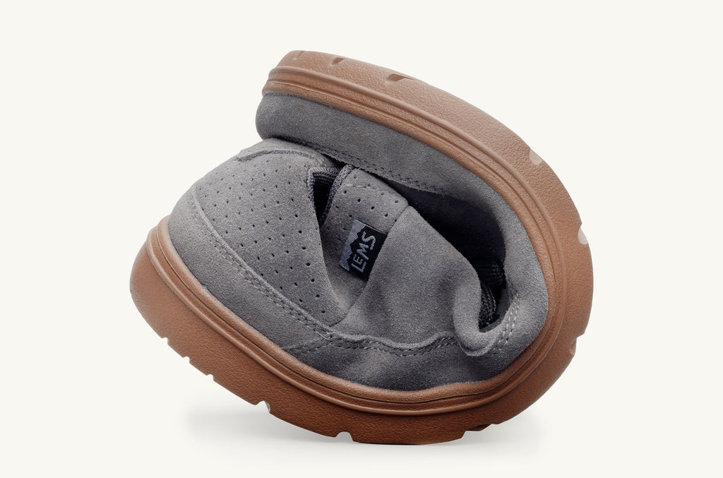 Men's Lems Suede Shoes Chillum Grey | DRD1573XG