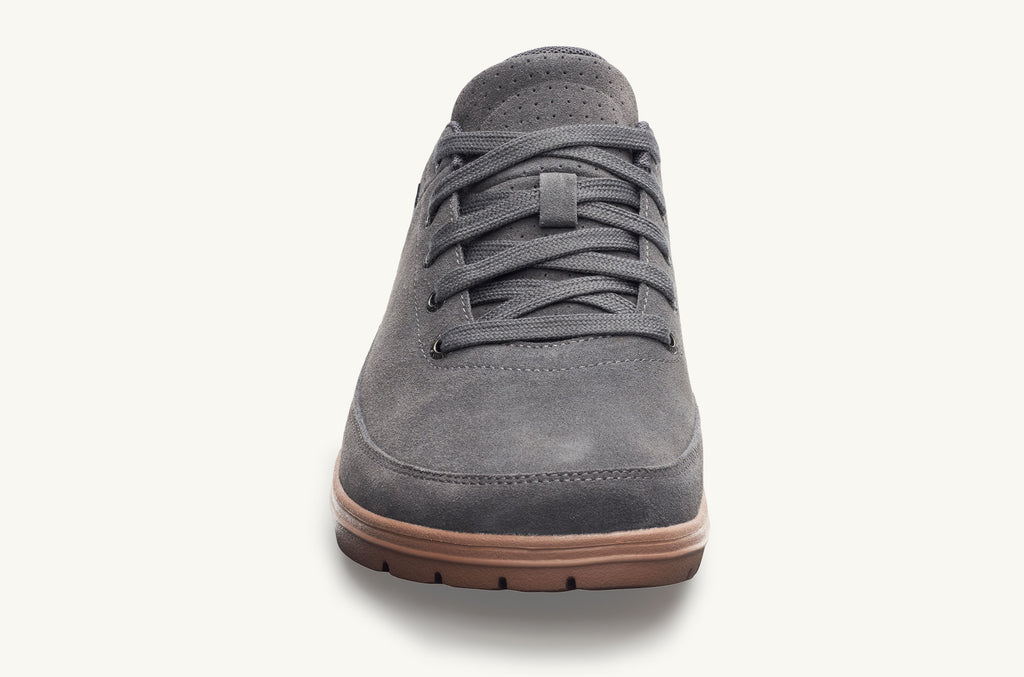 Men's Lems Suede Shoes Chillum Grey | DRD1573XG