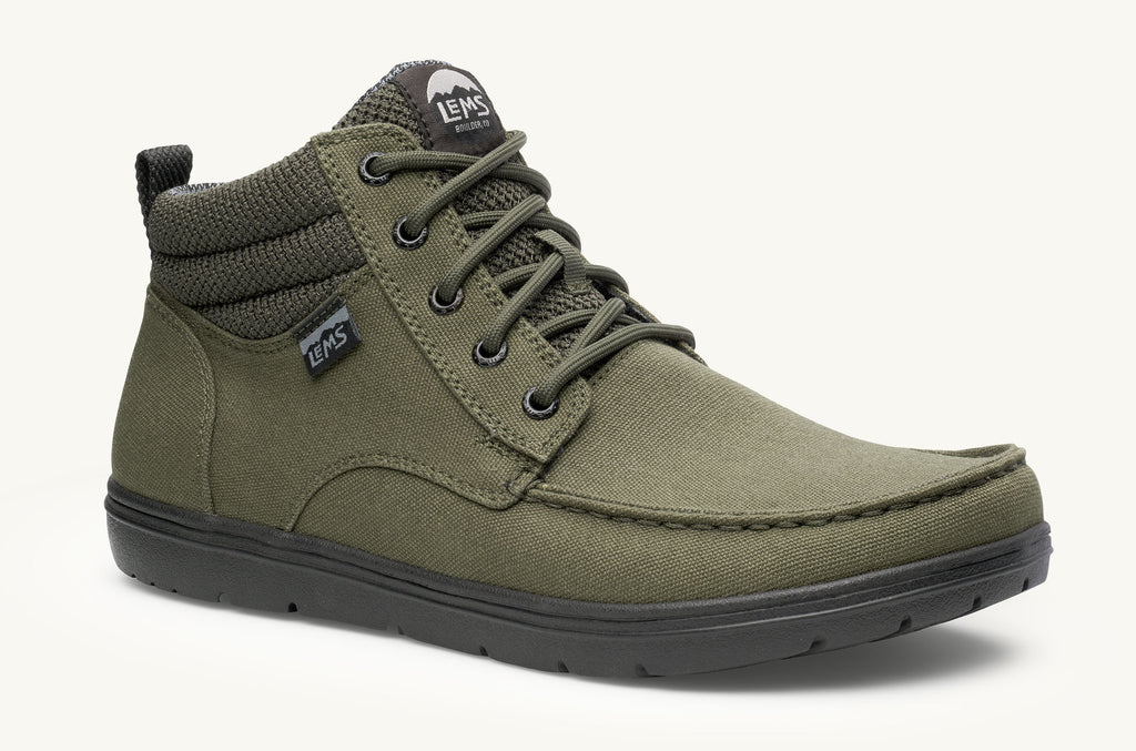 Men's Lems Vegan Boots Boulder Green | PTE968PC