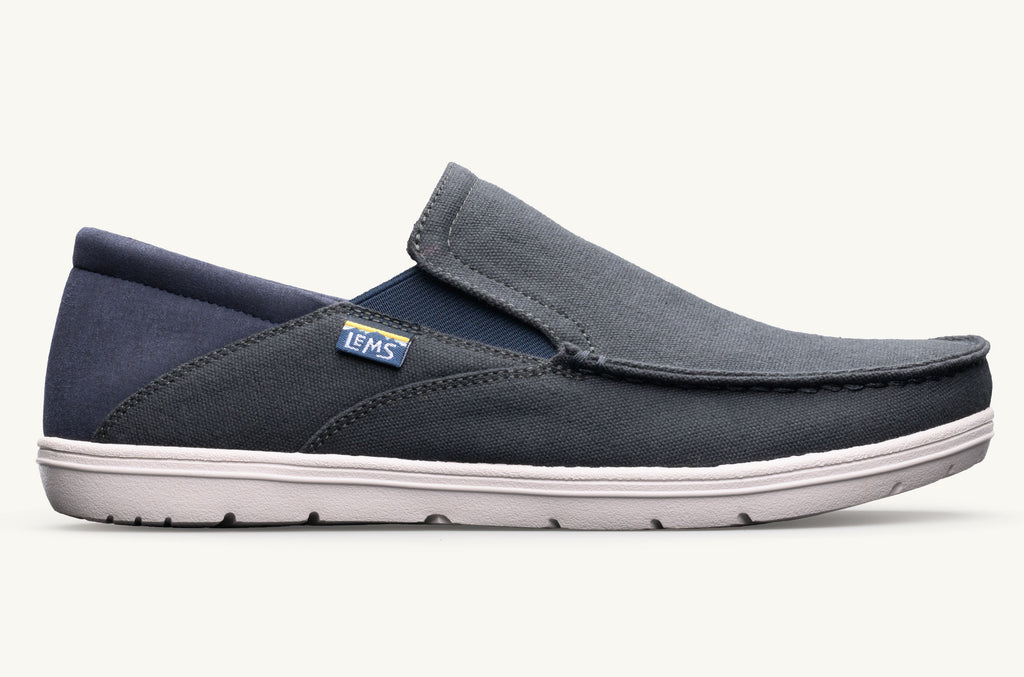 Women's Lems Slip On Shoes Drifter Grey Navy | RPB8077YG