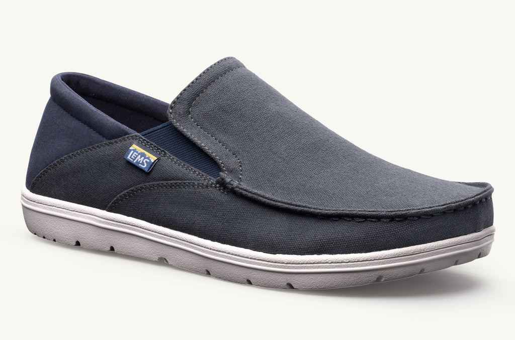 Women's Lems Slip On Shoes Drifter Grey Navy | RPB8077YG