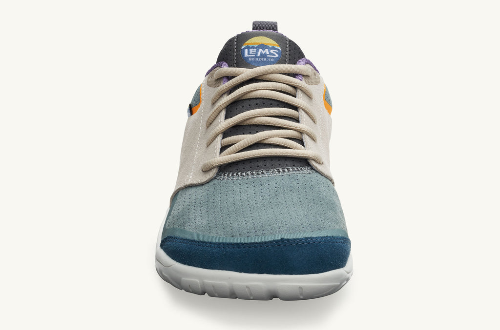 Women's Lems Suede Sneakers Primal Zen Blue Grey | TFJ7954AL