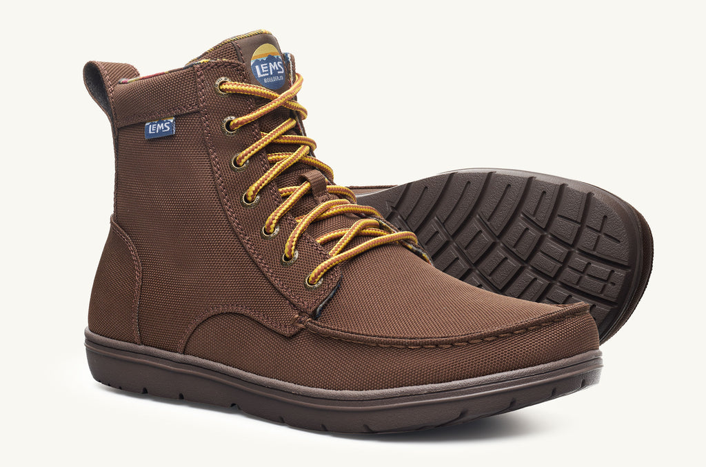 Men's Lems Nylon Boots Boulder Dark Brown | YEC1017TC