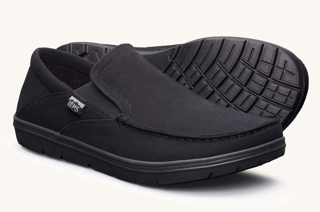 Men's Lems Slip On Shoes Drifter Black | WNZ1496EJ