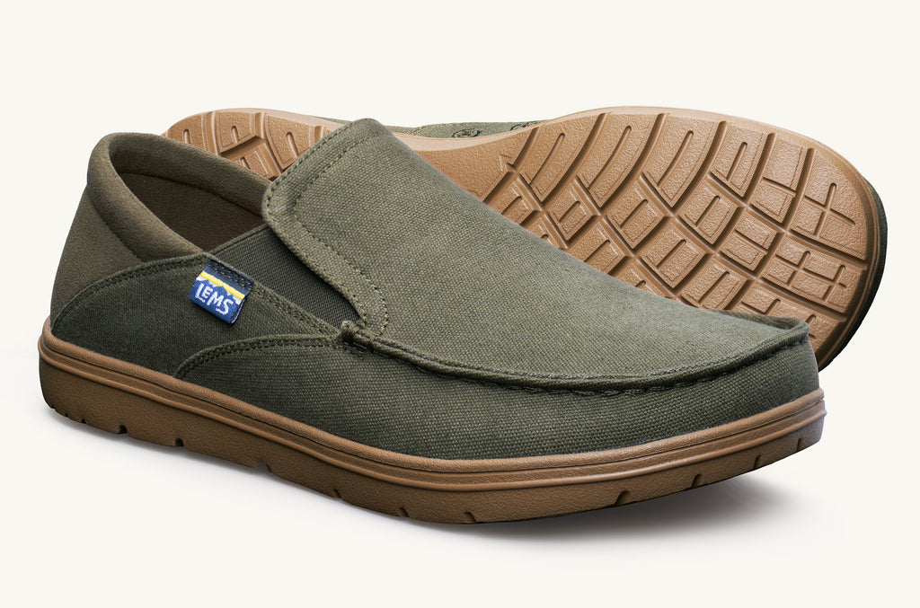 Men's Lems Slip On Shoes Drifter Olive | QLA6015UU